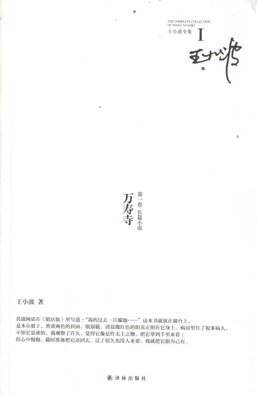 王小波全集 第一卷